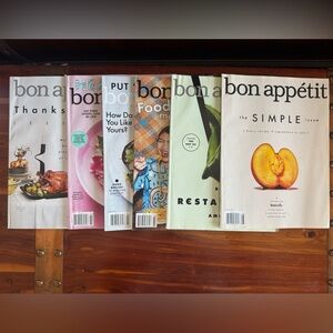 Lot of 6 Bon Appetit‎ Cooking Magazine Back Issues 2017